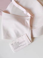French-Inspired Vintage Pink Bra with Thin Straps and Lace Trim