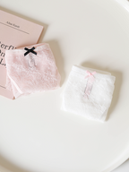 French-Inspired Vintage Panties with Bow and Lace Trim