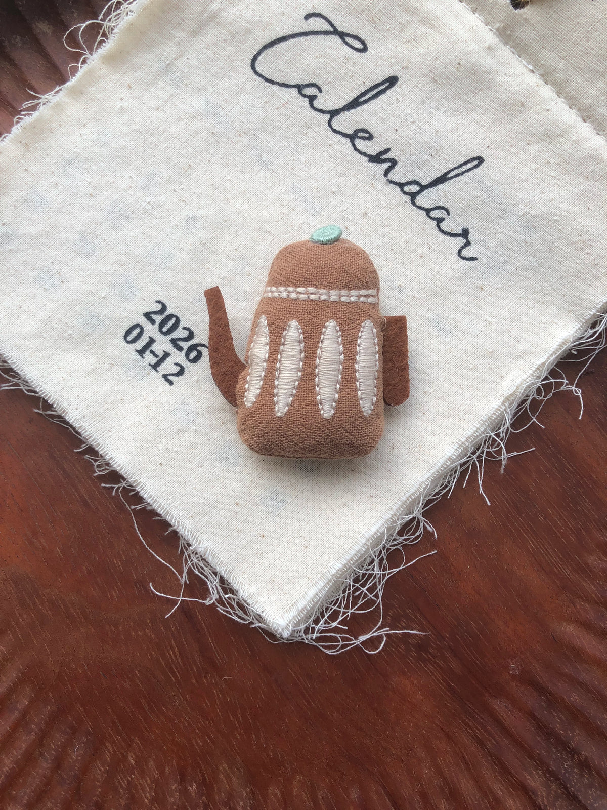 Cute Handmade Fabric Cotton Doll Brooch Pin Accessory