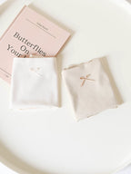French-Inspired Vintage Panties with Simple Bow and Cotton Crotch