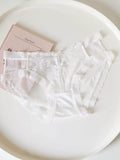 French-Inspired Vintage Mesh Panties with Bow and Lace Trim