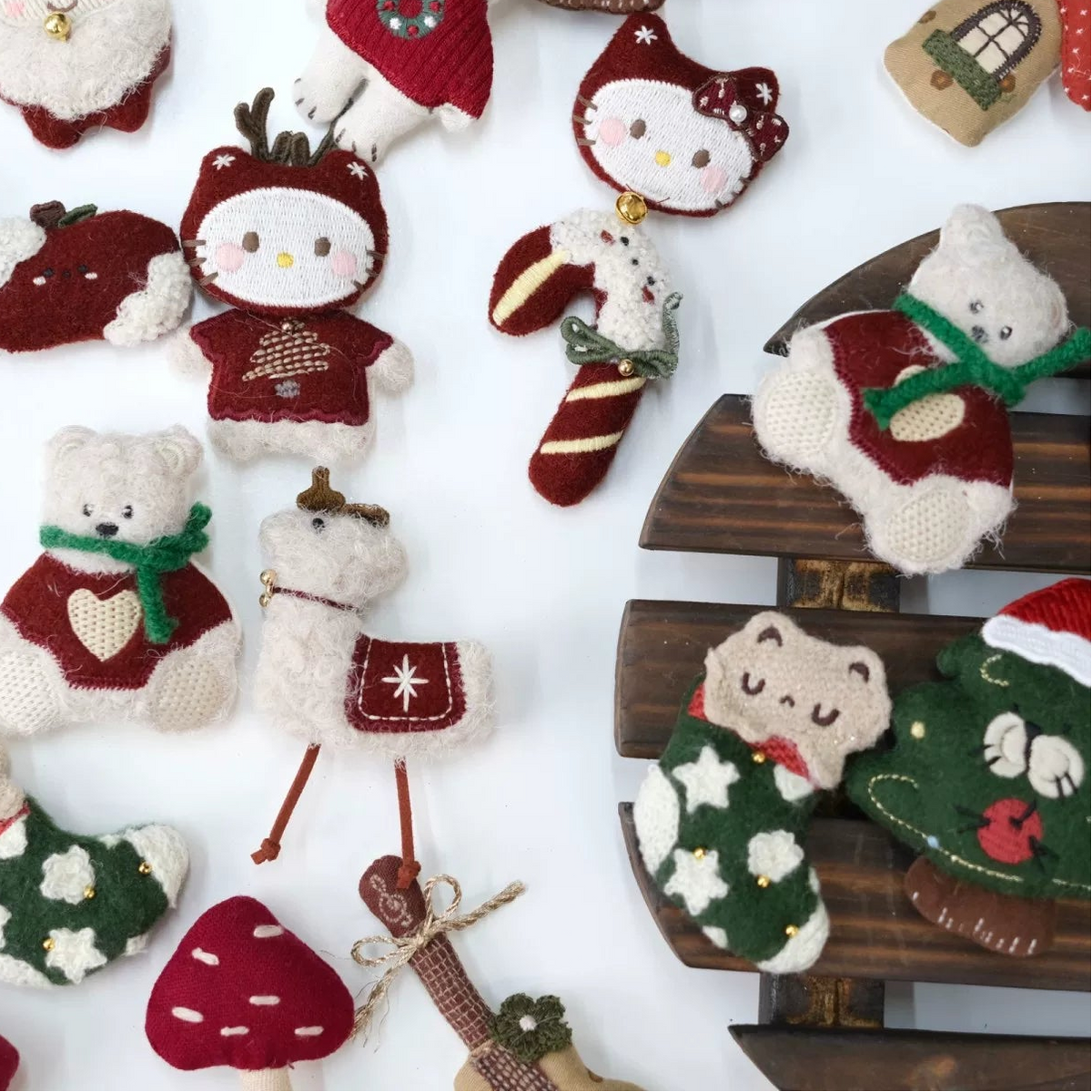 Cute Cartoon Mori Style DIY Christmas Fabric Ornament Material