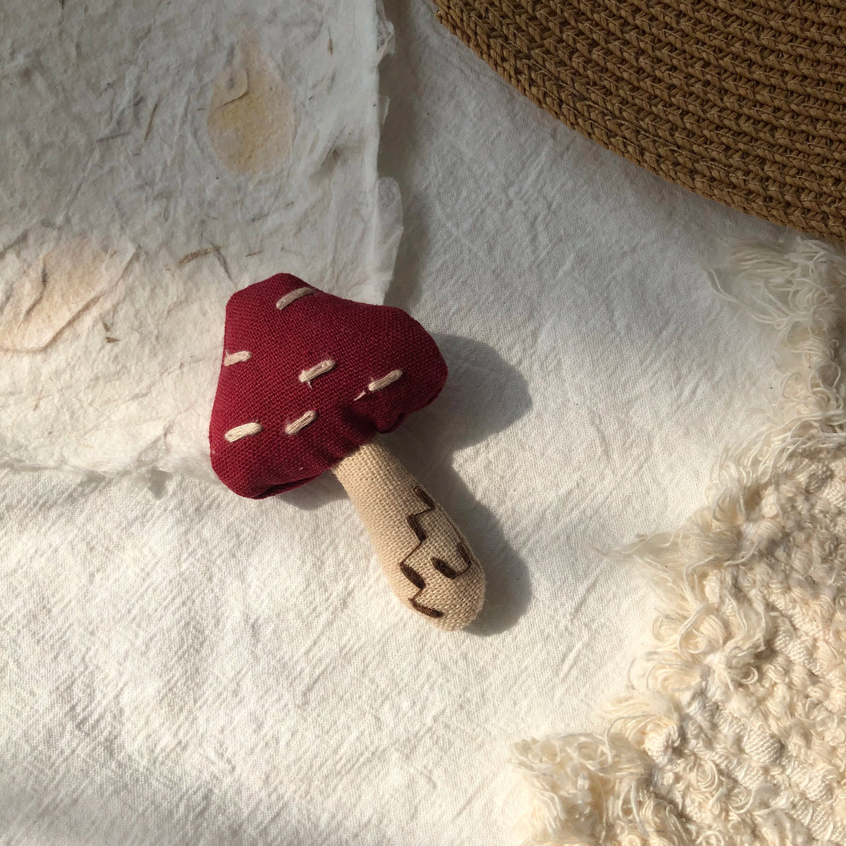 Cute Handmade Fabric Cotton Doll Brooch Pin Accessory