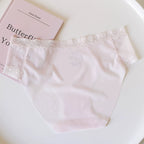 Seamless Lace Silk Panties with Delicate Trim