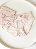 French-Inspired Vintage Panties with Bow Cutout and Lace Trim