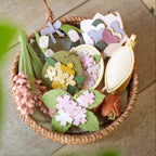 Cute Handmade Leather Flower Keychain Accessory