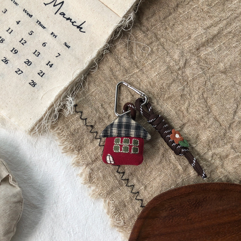 Cute Handmade Fabric Forest Mushroom Plant Bag Pendant Accessory
