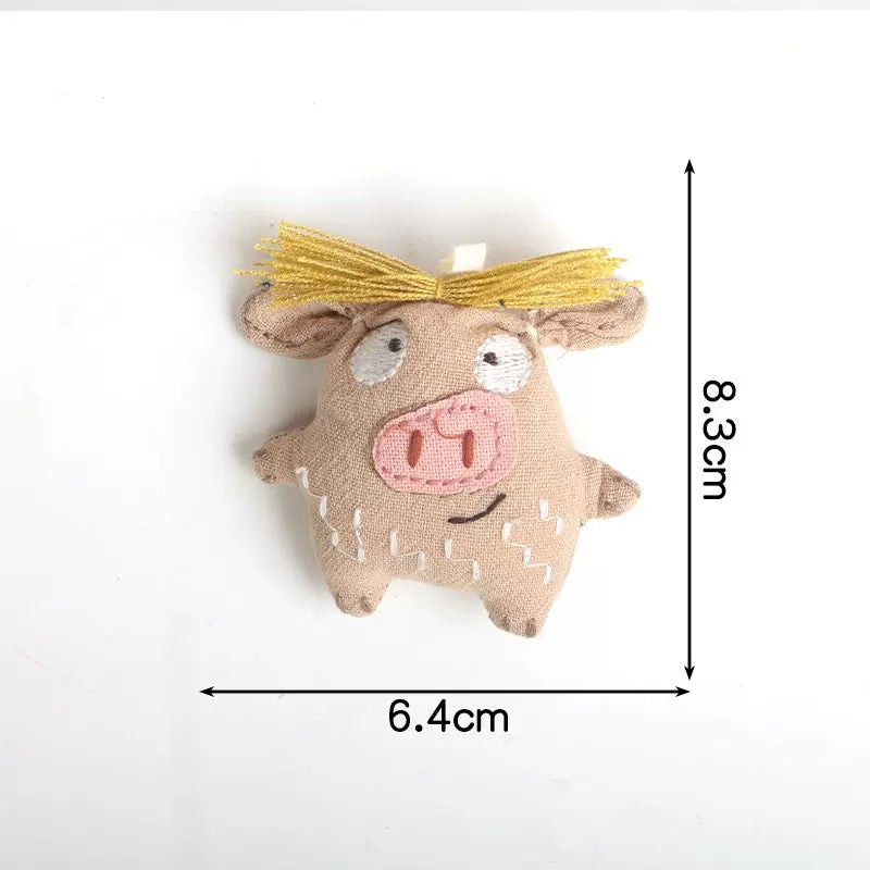 Cute Cartoon Embroidered Cloth Brooch Pin Accessory