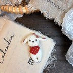 Cute Handmade Fabric Cotton Doll Brooch Pin Accessory