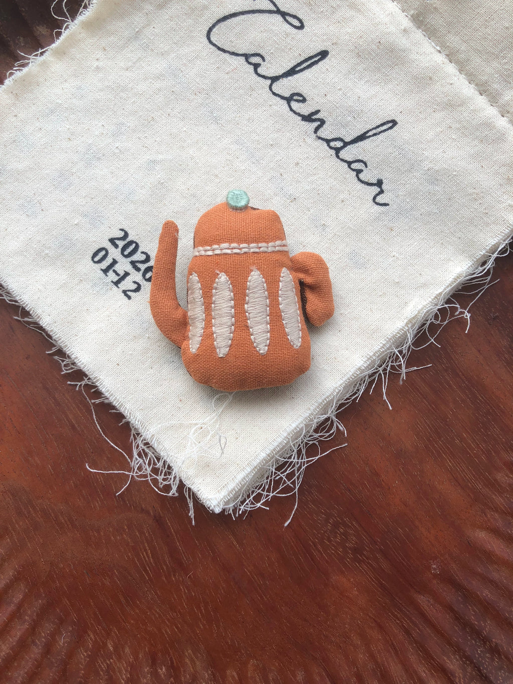 Cute Handmade Fabric Cotton Doll Brooch Pin Accessory