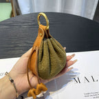 Cute Handmade Cowhide Leather Pull-Out Key Case Accessory