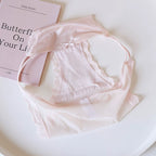 French-Inspired Vintage Panties with Bow Embroidery and Lace Trim