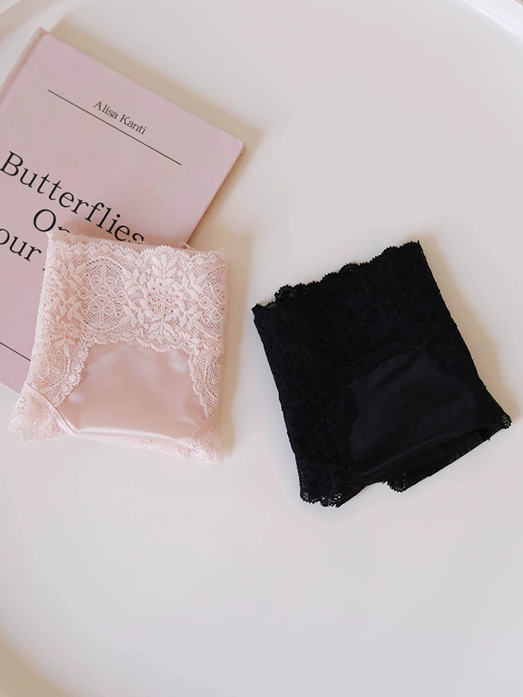 French-Inspired Vintage Sexy Panties with Lace Trim