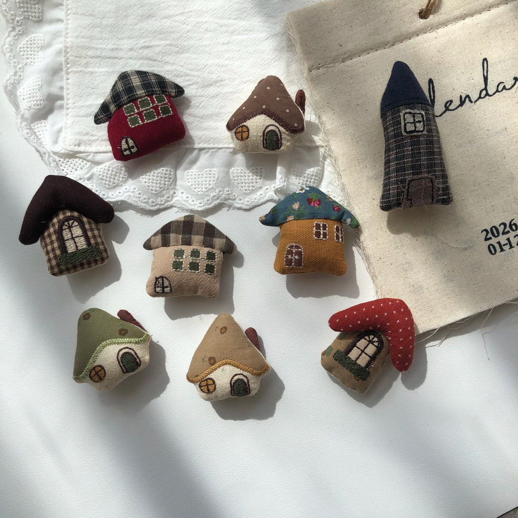 Cute Handmade Fabric Animal Plant Brooch Pin Accessory