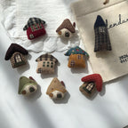 Cute Handmade Fabric Animal Plant Brooch Pin Accessory