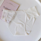 Seamless Lace Silk Panties with Delicate Trim