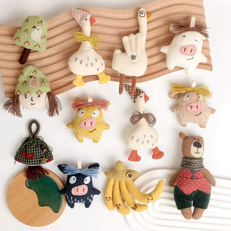 Cute Cartoon Embroidered Cloth Brooch Pin Accessory