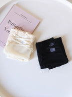 French-Inspired Vintage Mesh Panties with Bow and Lace Trim