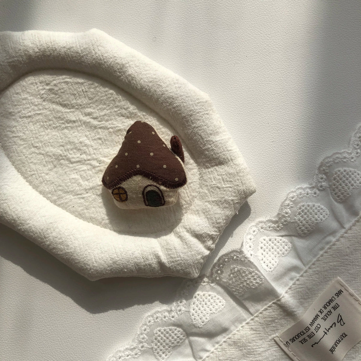 Cute Handmade Fabric Cotton Doll Brooch Pin Accessory