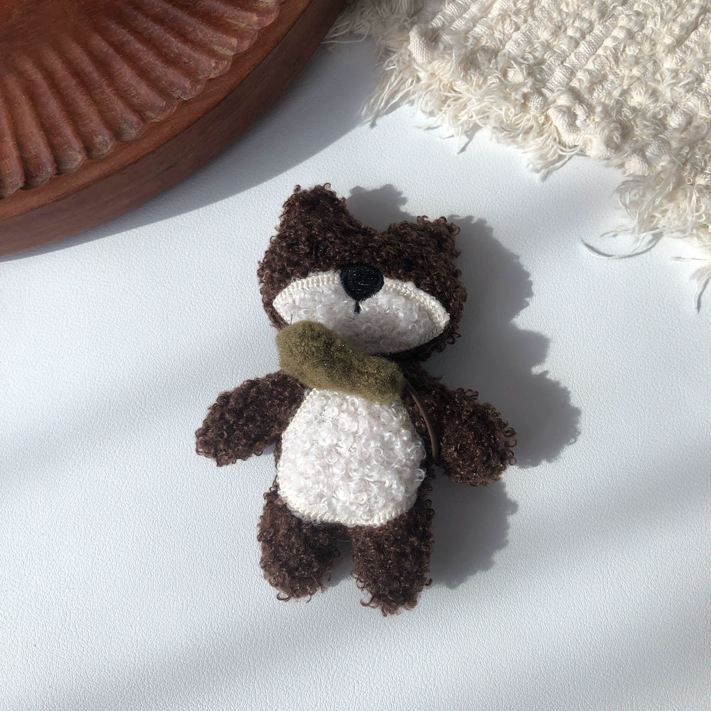 Cute Handmade Fabric Cotton Doll Brooch Pin Accessory
