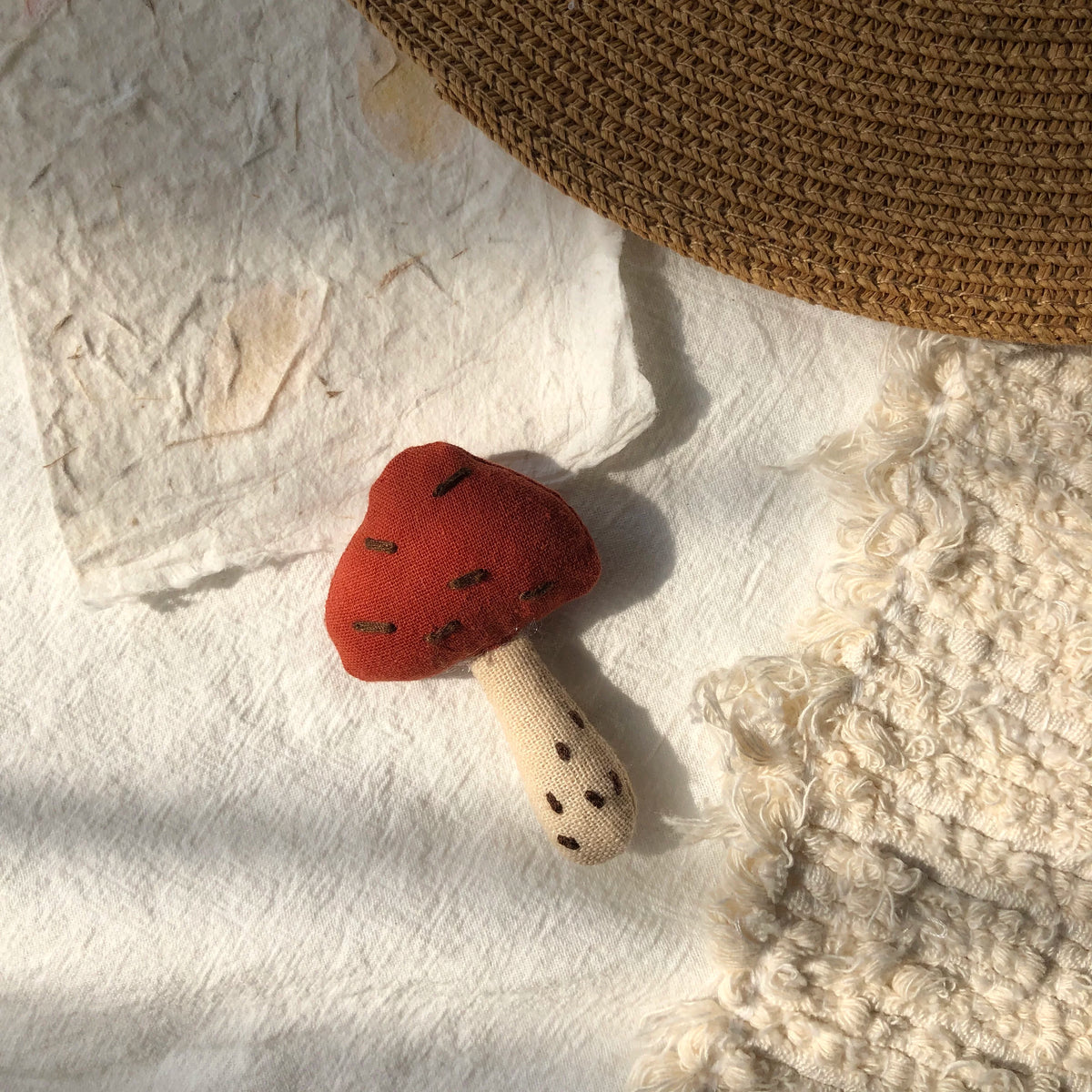 Cute Handmade Fabric Cotton Doll Brooch Pin Accessory