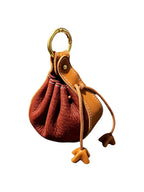 Cute Handmade Cowhide Leather Pull-Out Key Case Accessory