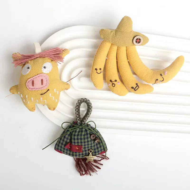 Cute Cartoon Embroidered Cloth Brooch Pin Accessory