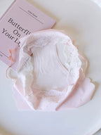 Seamless Ice Silk Panties with Bow and Lace Trim