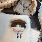 Cute Handmade Fabric Cotton Doll Brooch Pin Accessory