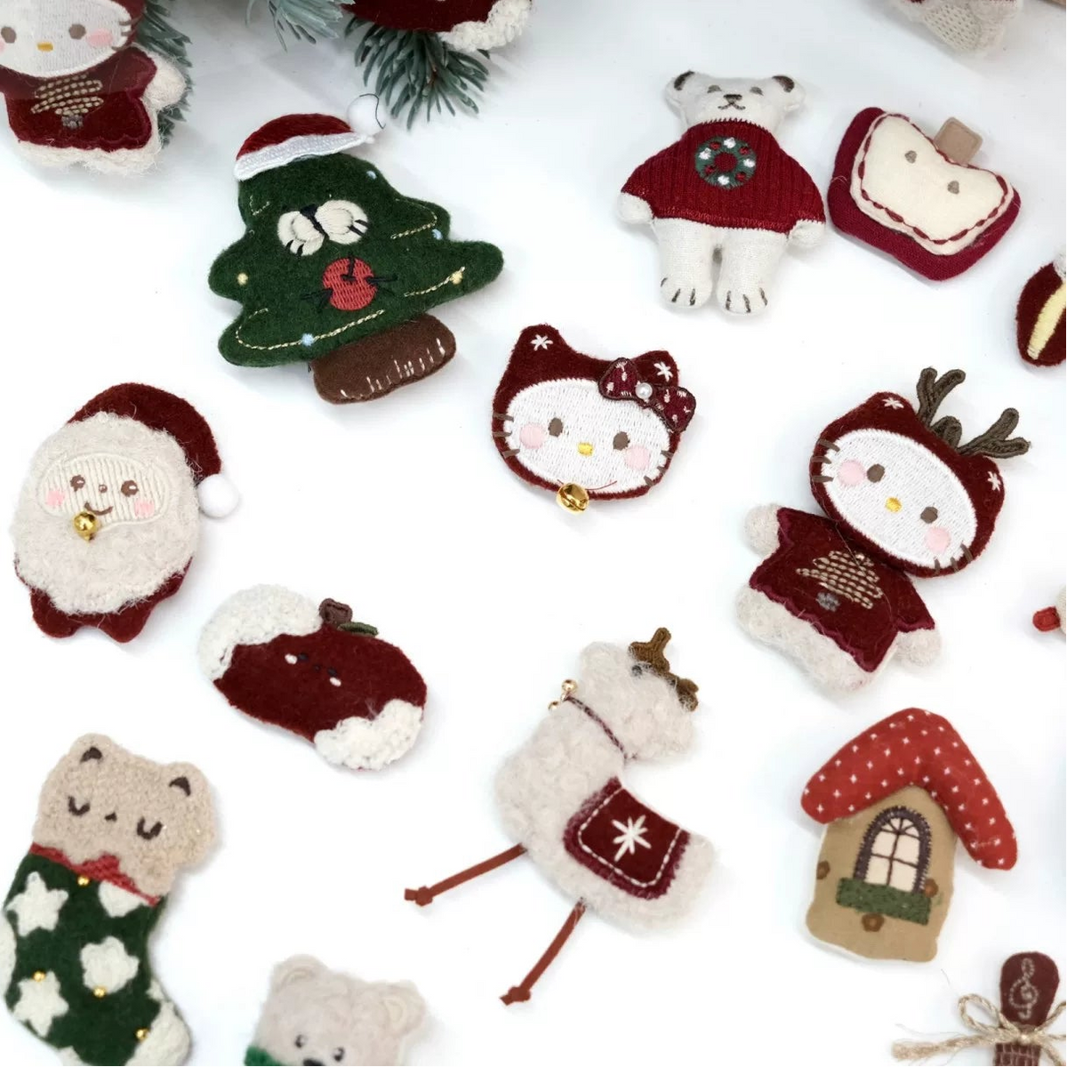 Cute Cartoon Mori Style DIY Christmas Fabric Ornament Material