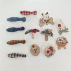 Cute Retro Cloth Embroidered Brooch Pin Accessory