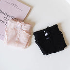 French-Inspired Vintage Mesh Panties with Bow Detail and Lace Trim