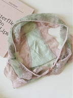 French-Inspired Heart-Shaped Hollow-Out Lace Panties with Ultra-Thin Mesh
