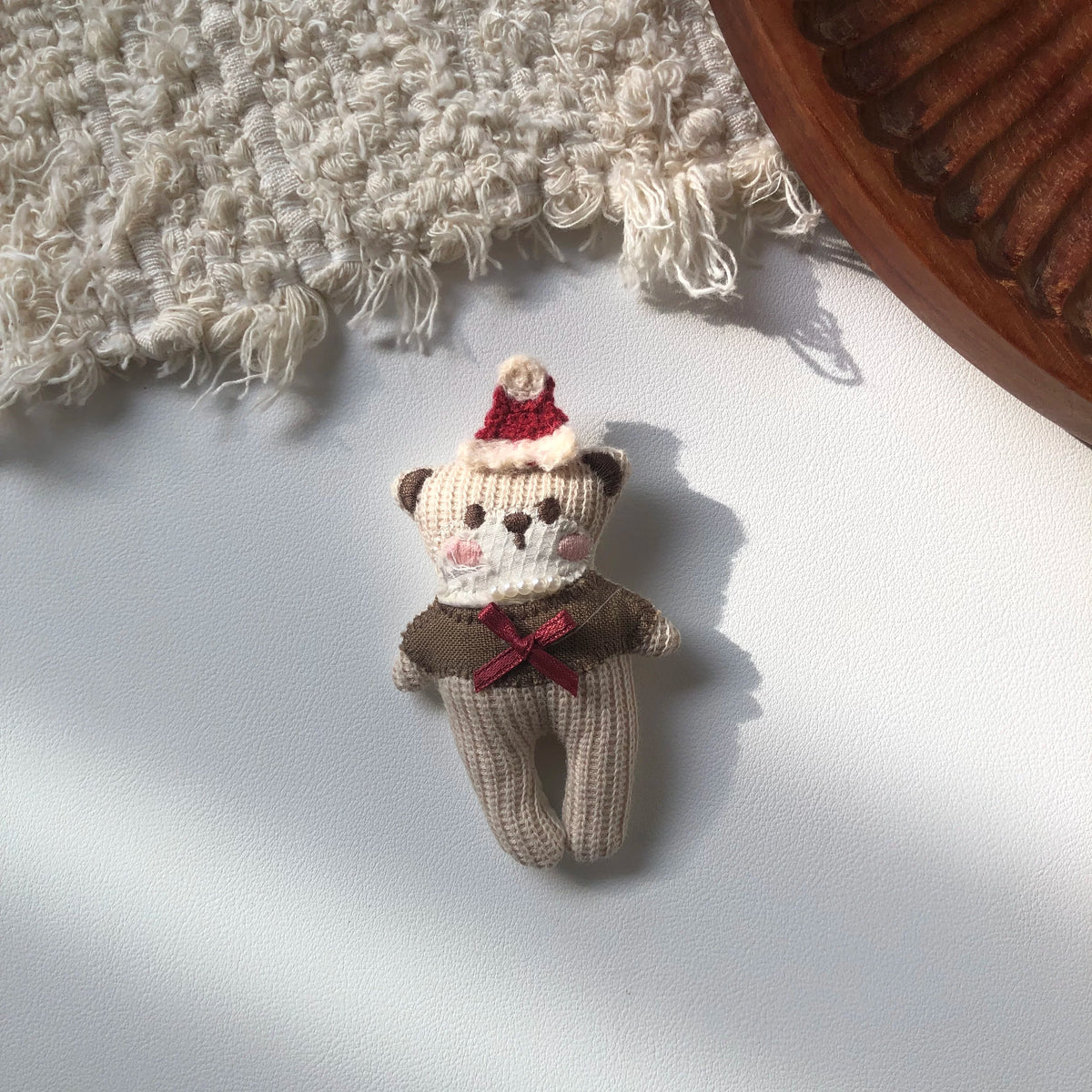 Cute Handmade Fabric Cotton Doll Brooch Pin Accessory
