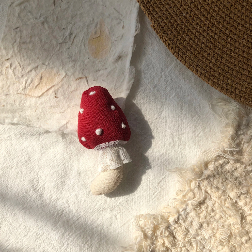 Cute Handmade Fabric Cotton Doll Brooch Pin Accessory