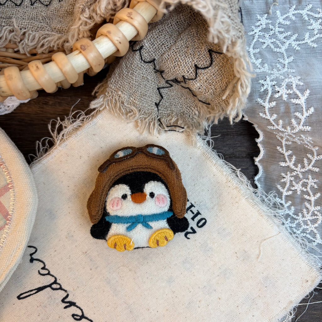 Cute Handmade Fabric Cotton Doll Brooch Pin Accessory