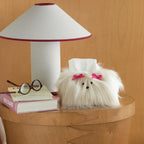 Cartoon Puppy Desktop Tissue Box Resin Organizer