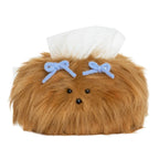 Cartoon Puppy Desktop Tissue Box Resin Organizer