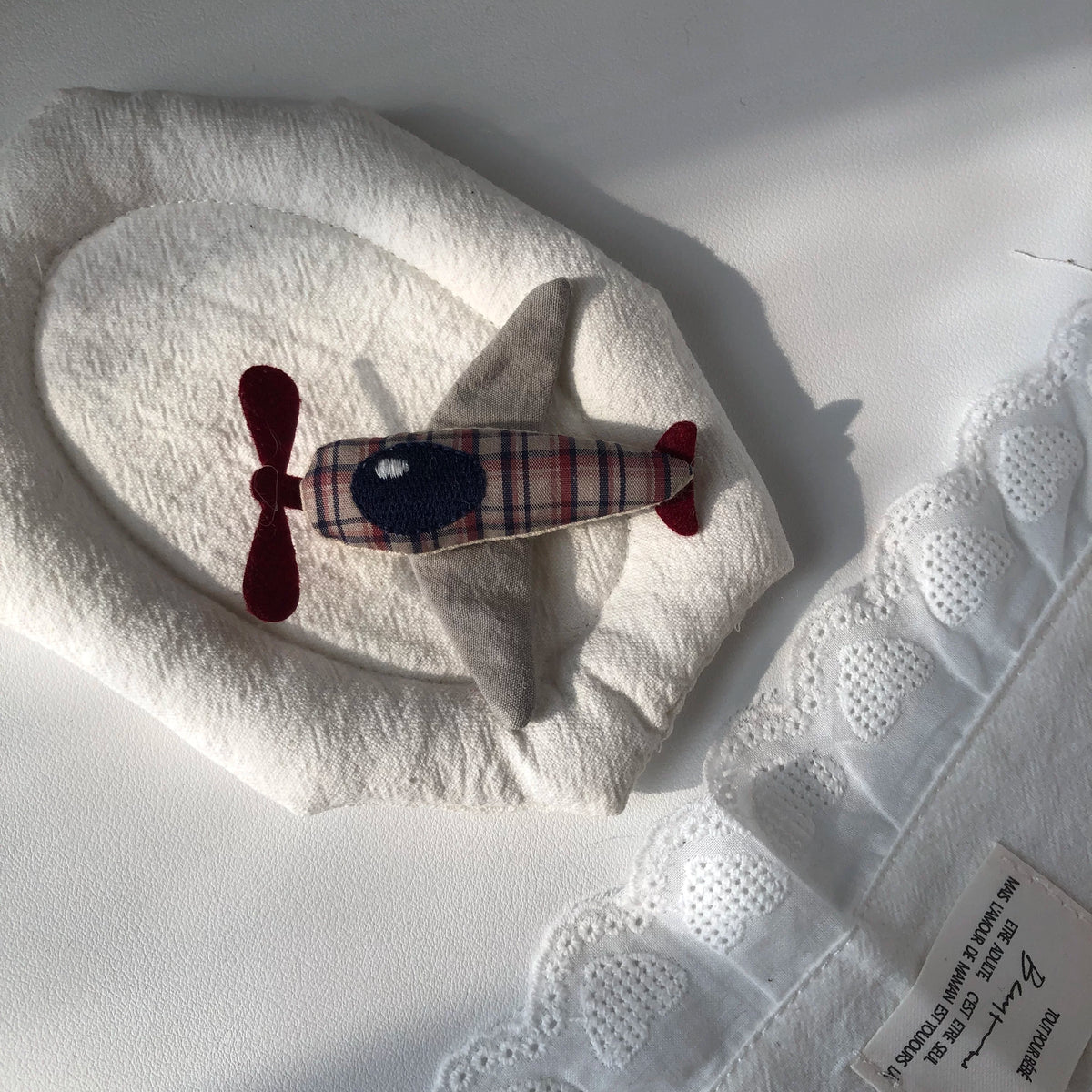 Cute Handmade Fabric Cotton Doll Brooch Pin Accessory