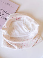 Sweet Floral Bow Lace Trim Pure Cotton Crotch Panties