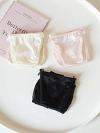 French-Inspired Vintage Panties with Double Bows and Lace Trim