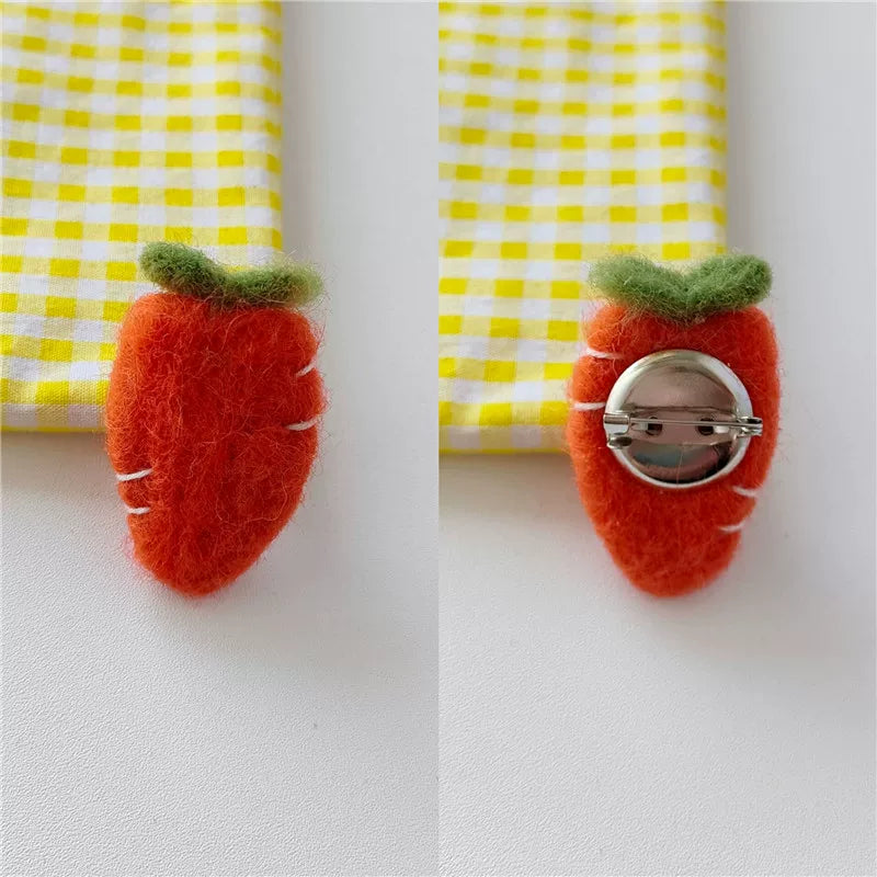 Cute Cartoon Wool Felt Carrot Accessory