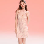 Women's Sexy Ice Silk Camisole Nightdress and Homewear Short Skirt
