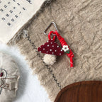 Cute Handmade Fabric Forest Mushroom Plant Bag Pendant Accessory