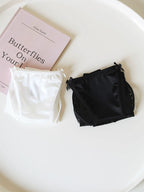 French-Inspired Vintage Panties with Double Bows and Lace Trim