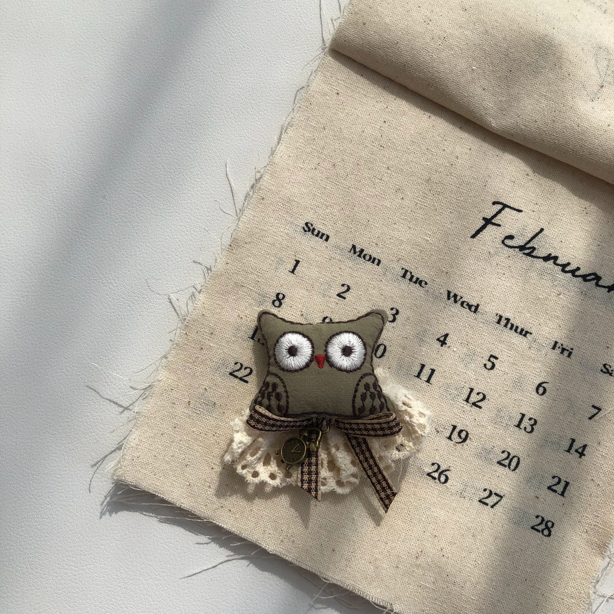 Cute Handmade Fabric Cotton Doll Brooch Pin Accessory